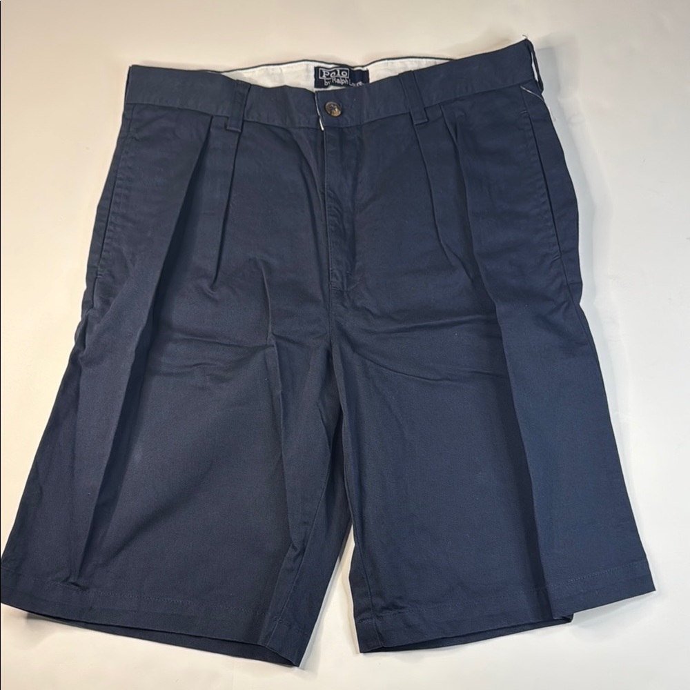 Polo by Ralph Lauren Boys' The Andrew Blue Tailored Shorts with Pleats